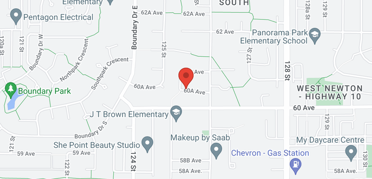 map of 12563 60A AVENUE